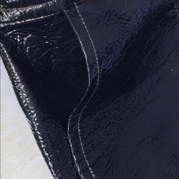 H&M high waisted faux patent leather mini skirt - Picture 13 of 13